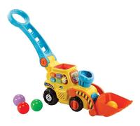 VTech POP and Drop Digger, Educational Push Along Digger for Toddler, Toy Gift for 12 Months to 2 3 Years Boys and Girls. English Version
