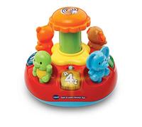 VTech Push & Play Spinning Top | Music, Lights, Animals, Shapes and Colours | Great for Motor Skill, Tactile Stimulation, Language Development & Suitable for Ages 6 Months +