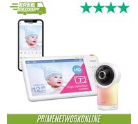 VTECH RM7766HD 7" LCD Screen Smart Video Baby Monitor - Pan & Tilt - White NEW