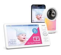 VTech RM7768HD Smart Wi-Fi Baby Monitor with 7"Touch Screen and 1080p HD Camera,360Â Pan&Tilt,135°Wide View,Night Light,Soothing Sounds,Temperature Sensor,Motion Detection,Mobile Connect,iOS/Android