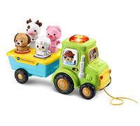 VTech Shapes and Animals Tractor, Educational Pull Along Toy for Kids, Baby Musical Toy for Sensory Play, Shape Sorter Toy for Toddlers with Lights and Sounds, Suitable for Girls and Boys 12 Months +