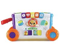 VTech Baby Sort & Discover Activity Wagon, Pull Along Light-up Activity Panel with Manipulatives, Animals, Numbers & Colours, Interactive Toy, Gift for Toddler 12, 18, 24 months +, English version