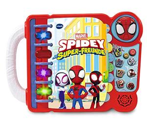 Vtech Spidey and His Super Friends - Adventure Book - Interactive Book for Learning Letters, Objects Music and Words - For Children Aged 3-6 Years