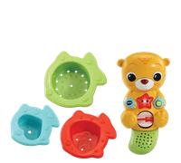 VTech Splashing Fun Otter, Bath Toy for 1 Year Olds + Sensory Bathtub Toy with Lights, Music & 3 Pouring Accessories, Bath Time Gift for Babies & Infants 1, 2, 3 years +, English version