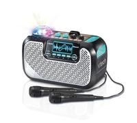 VTech Super Sound Portable Bluetooth Karaoke, 2 Microphones Included, Party Lights