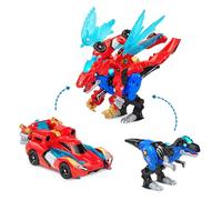 VTech Switch & Go Dinos Armour Up Dragon T-Rex, Interactive Dinosaur Toy with Lights & Sound Effects, Transform Dino into Dragon, 2-in-1 Interactive Play, For Kids 3, 4, 5+ Years, English Version