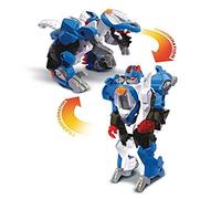 VTech - Switch & Go Dinos - Lutor, Super Stegosaurus - Buggy, Car/Dinosaur, Dinosaur Toy - Version FR
