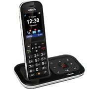VTech TAM Single Cordless DECT Telephone With Answering Machine PS1350 Black