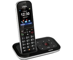 VTech TAM Single Cordless DECT Telephone With Answering Machine PS1350 Black