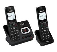 VTech TAM Twin Cordless DECT Telephone With Answering Machine CS2051 Black