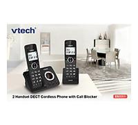 VTech TAM Twin Cordless DECT Telephone With Answering Machine ES2051 Black