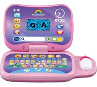 Toddler Tech Laptop, Pink Interactive Educational Computer Toy, 20 Games for Pre-School Children, Learn Alphabet, Letters, Shapes, Numbers, Music &
