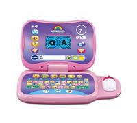 Toddler Tech Laptop, Pink Interactive Educational Computer Toy, 20 Games for Pre-School Children, Learn Alphabet, Letters, Shapes, Numbers, Music &