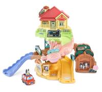 VTech Toot-Toot Drivers Bluey: Road Trip Play Set, English | Official Bluey Drive through favourite Bluey scenes and 4 SmartPoints, or press Bluey's head to hear her talk. Ages 1-5