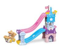 VTech Toot-Toot Drivers Enchanted Castle Slide, Official Disney Princess Playset with Included Cinderella Vehicle, Lights, Phrases, Songs, Interactive