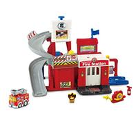 VTech Toot-Toot Drivers Fire Station, Car Playset Includes Fire Engine Toy Car, Vehicle Tracks for Kids with Lights and Sounds, for Toddlers, 12 Months, 2, 3, 4 + Years, English Version