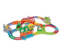 VTech Toot-Toot Drivers Learn & Go Train Set, Track Set with Motorised Vehicle, 19 Play Pieces with 4 Layouts, Interactive Toddler Toy For Ages 12 Months, 2, 3, 4+ Years, English Version
