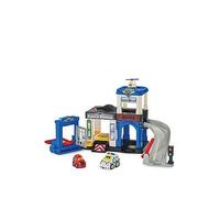 Toot-Toot Drivers Police Station, Car Playset includes Police Car Toy, Helicopter & Getaway car, Vehicle Tracks for Kids with Lights & Sounds, for Toddlers, 12 months, 2, 3, 4+ Years, English Version