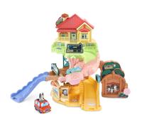 VTech Toot-Toot Drivers Road Trip Play Set, Bluey Playset includes Toy Car, Vehicle Tracks for Kids with Lights and Sounds, For Toddlers, 12 Months,