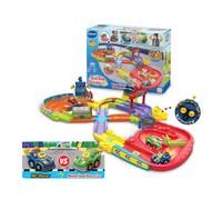 VTech Toot-Toot Drivers Super Circuit RC Raceway, Toy Car Playset with 2 Vehicles Included, 3 Exciting Crash Zones, Songs & Fun Phrases, Interactive