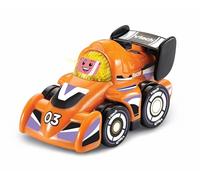 VTech Toot-Toot Drivers V Racers Orange, English | V Racer with light-up button, motion sensor, songs, melodies and SmartPoint reactions for racing role-play. Ages 1-5