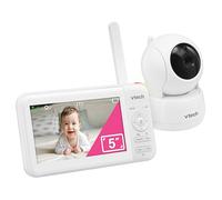 VTech Video Baby Monitor with 5" LCD Screen, Up to 17Hrs Video & 31Hrs Audio Battery Life, Night Vision, 1000ft Range, Pan-Tilt-Zoom, Lullabies, Soothing Sounds, Temperature Sensor, No WiFi: 924W