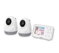 VTech VM3261-2 2.8” Digital Video Baby Monitor with 2 Pan & Tilt Cameras, Full Color and Automatic Night Vision, White