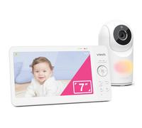 VTech VM7467 Baby Monitor with 7" LCD Screen,Remote Pan Tilt Zoom,178 Wide-Angle