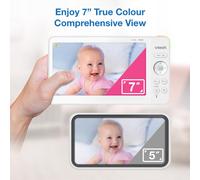 VTech VM7467 Baby Monitor with 7 LCD ScreenRemote Pan Tilt Zoom178 Wi