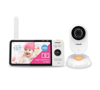 VTech VM818HD Video Monitor, 5-inch 720p HD Display, Night Light, 110-degree Wide-Angle True-Colour Day Vision, HD No-Glare Night Vision, Best-in-Class 300m Range, 2-Way Talk, White