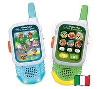 VTech Walkie Talkie - Everyday Heroes, Children's Walkie Talkie with 2 Modes, Explore Crafts, 2 Devices 150 m Range, Interactive Missions, Italian Language, Batteries Included, 3-7 Years