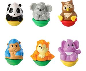 Vtech ZoomiZooz 80-439004 Set of 6 Wild Animals, Baby Animals, Multi-Coloured