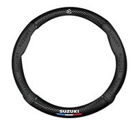VTEQIOPF Car steering wheel cover, For Suzuki Jimny FJ 1998-2018 Wheel Cover Breathable Anti-slip Protector for Auto,A