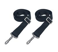 Vtete 2 PCS Adjustable Bimini Boat Top Straps with Loops and Single Snap Hook - 28"~60" Stainless Steel Boat Awning Hardware
