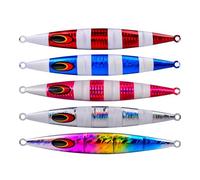 VTIDOBE 5Pcs Jigs Lures Fast Sinking Jigging Baits Freshwater Saltwater Fishing Glow Lures Hard Metal Slow Pitching Jigs
