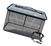 VTIDOBE Folding Fishing Net Floating Basket Portable Meshes Storage Cage for Live Fish Fishing Baits Enduring