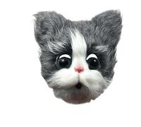 VTIDOBE Halloween Wolf Bear for Cat Panda Bloody Plush Animal for Head for Cosplay Masquerade Party Props
