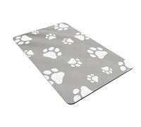 VTIDOBE Quick Dry Dog Bowl Mat Super Absorbent Feeding Station Floor Protector Nonskid Rubber Base Large Size