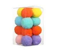 VTIDOBE Small Pompoms for Cat Colorful Ball Collar Craft and Art Supplies Colorful Handmade