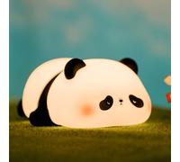 VTIGER Panda Night Light for Kids, Rechargeable LED Touch Cute Lamp, Food Grade Silicone, 3 Modes Squishy Panda Night Lamp, Cute Night Light for Nursery Baby Room, Nice Gifts for Kids Girls Boys