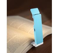 VTIGER Reading Light, USB Rechargeable Book Light for Reading in Bed,Foldable Clip-on LED Booklight, 3 Amber Colors & 4 Brightness Dimmable,Long Lasting Portable Bookmark Lamp for Book Lovers, Kids