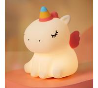 VTIGER Unicorn Night Light, LED Squishy Cute Lamp, Night Light for Girls, Silicone Unicorn Lights, Dimmable Kids Baby Bedroom Nightlight, Rechargeable Touch Lamp for Girls Room Decor, Gifts