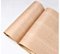 Vtimpac L:2.5Meters Width:58cm T:0.25mm Natural Red Oak Straight Grain Splicing Wood Veneer(Back with Kraft Paper)