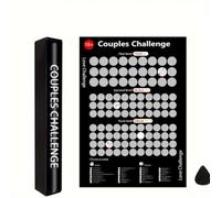 Vtizikl 100 Date Night Ideas Scratch Off Poster for Couples - Fun Romantic Couples Game, Anniversary & Valentine's Gift for Him/Her, Unique Relationship Goals Challenge