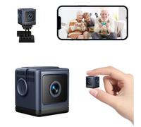 Vtizikl 4K HD Mini WiFi Hidden Camera - Wireless Indoor Security Cam with Night Vision/Motion Detection/Cloud & SD Storage | Compliant for Home, Baby & Pet Surveillance