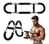 Vtizikl Adjustable Arm Trainer- 40-100lb Resistance Twister Arm Trainer for Home Gym, Chest Workout & Forearm Strengthener, Portable Fitness Equipment for Men & Women (Black)