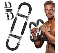 Vtizikl Adjustable Arm Trainer- 40-100lb Resistance Twister Arm Trainer for Home Gym, Chest Workout & Forearm Strengthener, Portable Fitness Equipment for Men & Women (Grey)