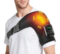 Vtizikl App Control Shoulder Warmer, Heated Wrap with 6 Heat Settings & 3 Modes,Cordless Heat Pad for Pain Relief, 5000mAh Battery & LED Touch Panel for Men Women