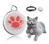 Vtizikl Cat Tracker Collar & Dog Tracker with No Monthly Fees,IP65 Waterproof,Long Standby Battery,GPS Real-Time Pet Tracking,Safety Collar included