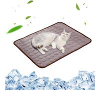 Vtizikl Cooling Mat for Dogs, Portable Cat Cooling Mat, Heat Relief Dog Mat Medium, Washable Summer Pat for Cats, Scratch Resistant Ice Blanket (Brown, 150 * 100cm)